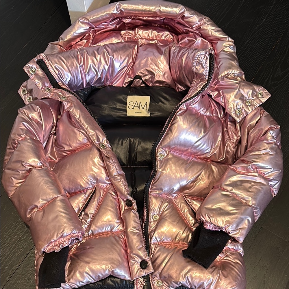 SAM. Kids Pink Puffer Jacket